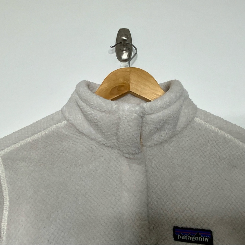 Patagonia Quarter Ivory Zip Fleece. Women’s Size Large. - Picture 3 of 6